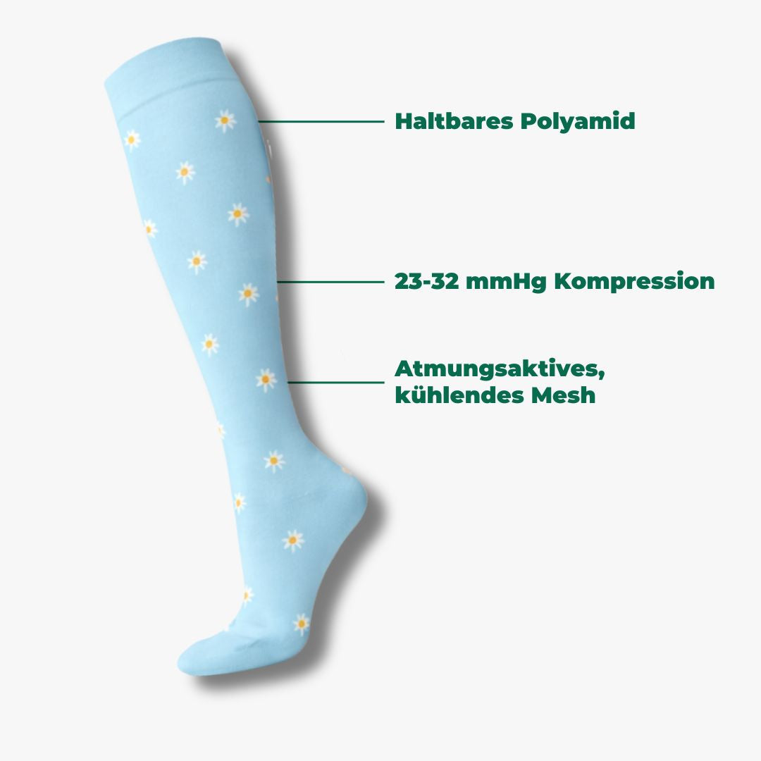 Kompressionsstrümpfe Blumen & Pastell Edition